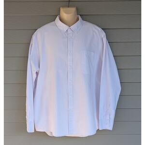 Oxford Men’s Luxury Collection White Button Down Shirt Size 2XL - Italian Lux